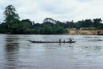 Canoe on river